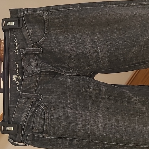 7 for all mankind Straight Leg Dark Gray Jeans - Picture 2 of 10